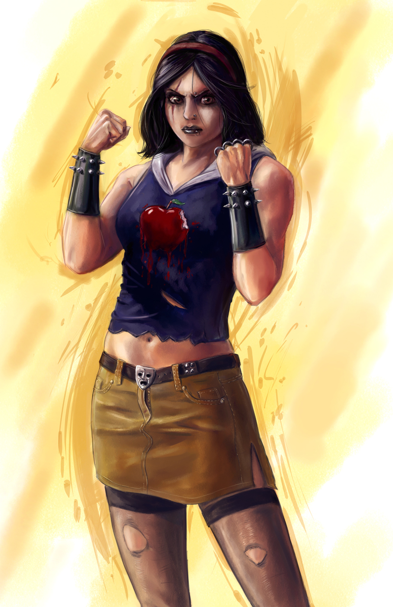 Illustration for article titled Gladiator Ariel, and other crazy designs from a nonexistent Disney Princess fighting game